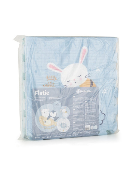 BN-436072,Petite&Mars - Covoras puzzle din spuma, Format din 6 piese reversibile, 116x174x1.5 cm, Multicolor