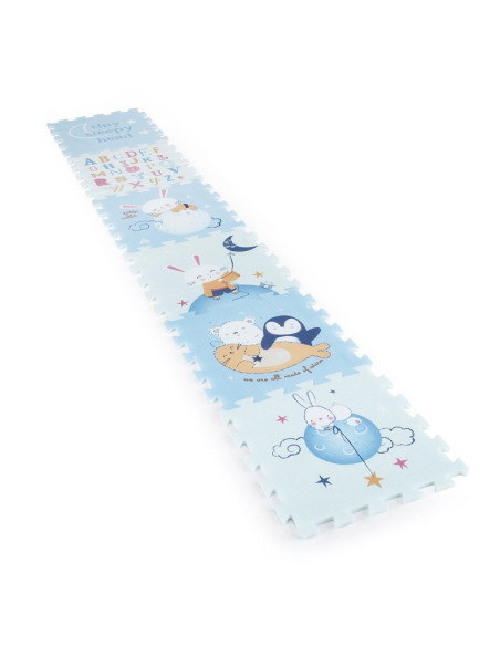 BN-436072,Petite&Mars - Covoras puzzle din spuma, Format din 6 piese reversibile, 116x174x1.5 cm, Multicolor