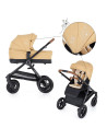 BN-472345,Petite&Mars - Carucior 2 in 1 Trails Heritage Bee, Editie limitata, Cu protectie de picioare si salteluta suplimentara