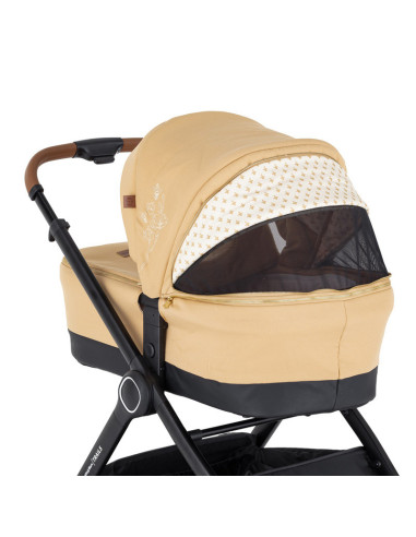 BN-472345,Petite&Mars - Carucior 2 in 1 Trails Heritage Bee, Editie limitata, Cu protectie de picioare si salteluta suplimentara