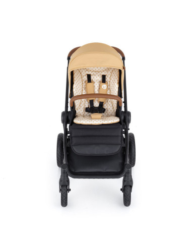 BN-472345,Petite&Mars - Carucior 2 in 1 Trails Heritage Bee, Editie limitata, Cu protectie de picioare si salteluta suplimentara