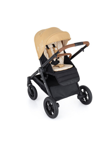 BN-472345,Petite&Mars - Carucior 2 in 1 Trails Heritage Bee, Editie limitata, Cu protectie de picioare si salteluta suplimentara