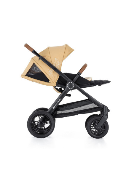 BN-472345,Petite&Mars - Carucior 2 in 1 Trails Heritage Bee, Editie limitata, Cu protectie de picioare si salteluta suplimentara