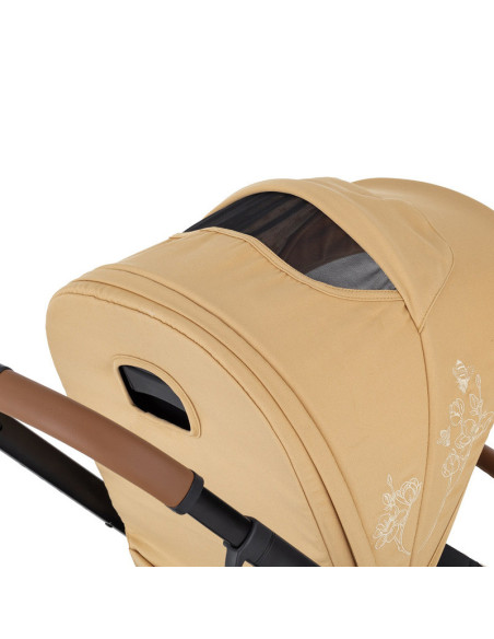 BN-472345,Petite&Mars - Carucior 2 in 1 Trails Heritage Bee, Editie limitata, Cu protectie de picioare si salteluta suplimentara