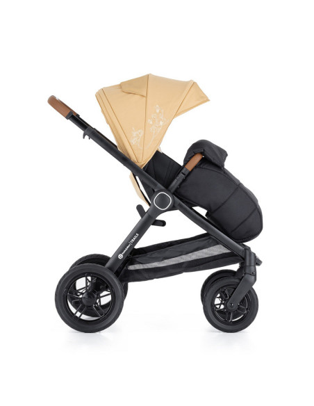 BN-472345,Petite&Mars - Carucior 2 in 1 Trails Heritage Bee, Editie limitata, Cu protectie de picioare si salteluta suplimentara
