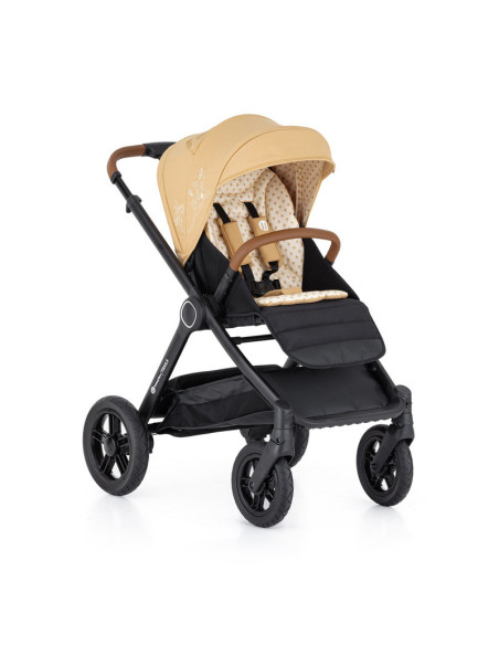 BN-472345,Petite&Mars - Carucior 2 in 1 Trails Heritage Bee, Editie limitata, Cu protectie de picioare si salteluta suplimentara