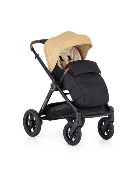 BN-472345,Petite&Mars - Carucior 2 in 1 Trails Heritage Bee, Editie limitata, Cu protectie de picioare si salteluta suplimentara