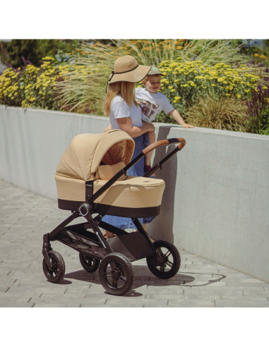 BN-472345,Petite&Mars - Carucior 2 in 1 Trails Heritage Bee, Editie limitata, Cu protectie de picioare si salteluta suplimentara
