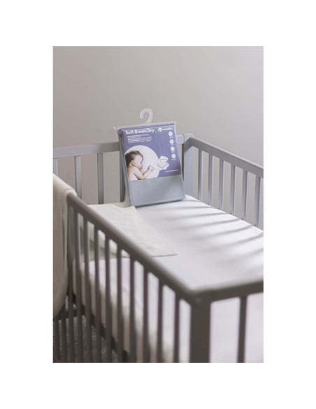 BN-312112,Petite&Mars - Cearceaf cu eleastic, Soft Dream, Din Jersey, Lavabil la masina pana la 40 de garde, 120x60 cm, Gri