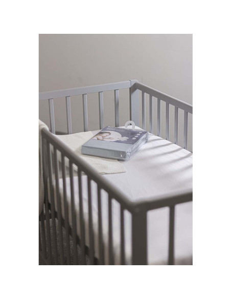 BN-313401,Petite&Mars - Cearceaf impermeabil cu eleastic, Soft Dream Dry, Lavabil la masina pana la 95 de garde, 120x60 cm, Alb