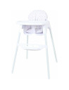 BN-44633,Scaun de masa fix, Lars, Cu pernuta moale, lavabila, Cu tavita detasabila, Cu suport picioare, Transformabil, FreeON, W