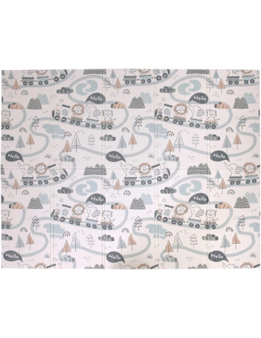 BN-48747,Covoras de joaca Magic Road, Cu doua fete, Pliabil, Protectie impotriva loviturilor, Dimensiune mare, 200 x 150 cm, Cu 