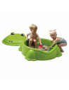 BN-00713,Cutie de nisip cu capac, Frog, Paradiso Toys, 84 x 92 x 38 cm, Verde