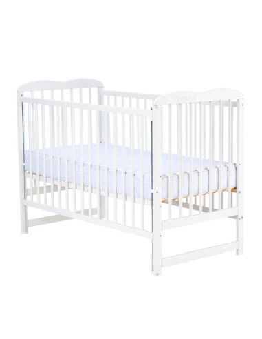 BN-QMAGA10CM03AL,Qmini - Patut din lemn Agata 120x60 cm, Cu laterala culisanta, Din lemn de pin, Stabil si rezistent, Inaltime s