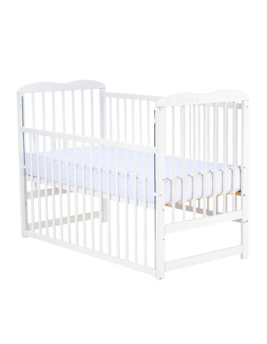 BN-QMAGA10CM03AL,Qmini - Patut din lemn Agata 120x60 cm, Cu laterala culisanta, Din lemn de pin, Stabil si rezistent, Inaltime s