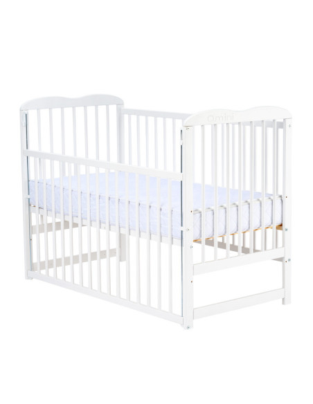 BN-QMAGA12CM03AL,Qmini - Patut din lemn Agata 120x60 cm, Cu laterala culisanta, Din lemn de pin, Stabil si rezistent, Inaltime s