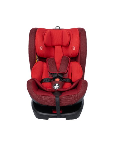 Scaun auto rotativ 360 gr cu Isofix, Rosu