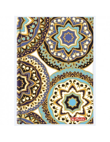 9477380,Agenda Herlitz A5 Nedatata Glamour, 224 File, Motiv Mosaic