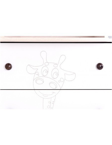 Comoda bebelusi cu rama de infasat detasabila, Drewex Giraffe