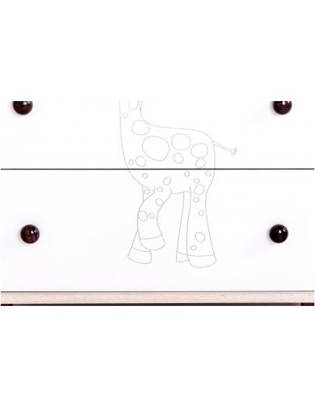 Comoda bebelusi cu rama de infasat detasabila, Drewex Giraffe