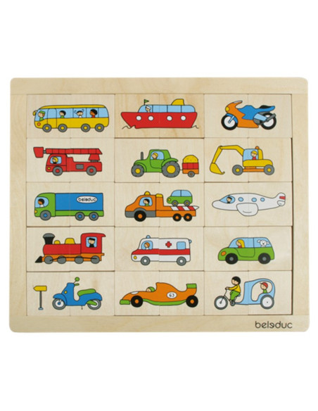 BEL11007,Puzzle Amesteca si potriveste Transport
