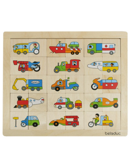 BEL11007,Puzzle Amesteca si potriveste Transport