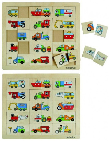 BEL11007,Puzzle Amesteca si potriveste Transport