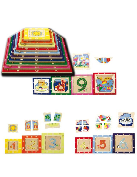 BEL16124,Joc puzzle Piramidix Beleduc