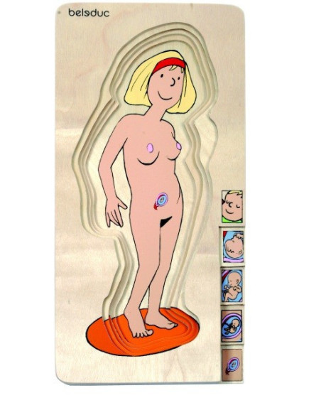 BEL17024,Puzzle stratificat Mama si Copilul Beleduc