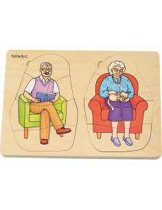 BEL17052,Puzzle stratificat Bunica si Bunicul Beleduc 2