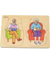BEL17052,Puzzle stratificat Bunica si Bunicul Beleduc