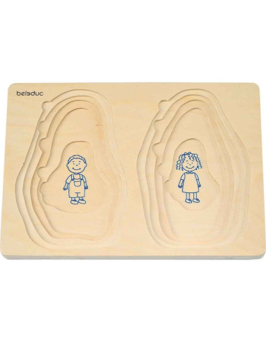 BEL17052,Puzzle stratificat Bunica si Bunicul Beleduc