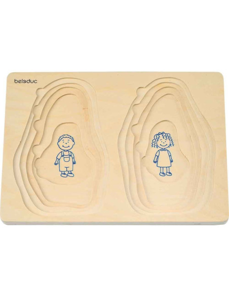 BEL17052,Puzzle stratificat Bunica si Bunicul Beleduc