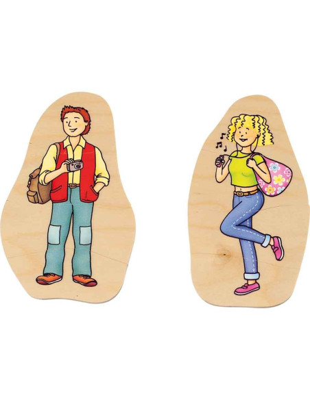 BEL17052,Puzzle stratificat Bunica si Bunicul Beleduc