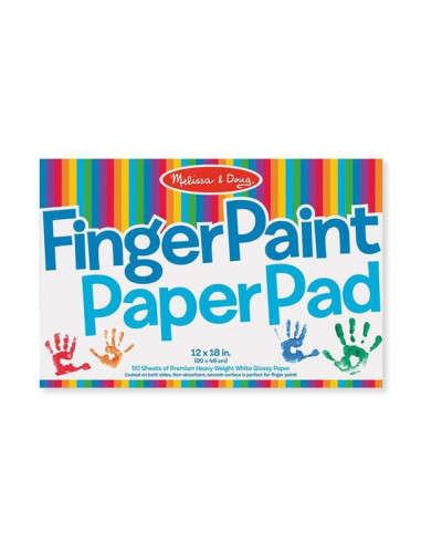 MD4106,Bloc de desen pentru pictura cu degetele Melissa and Doug