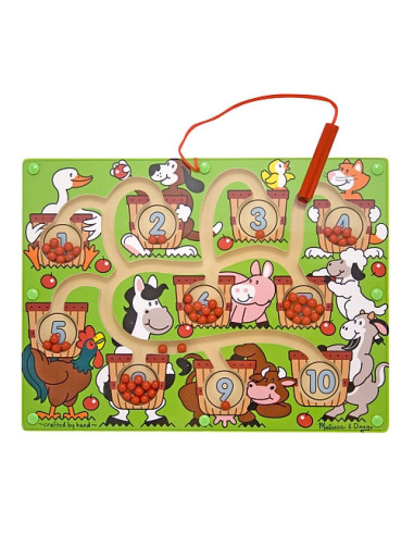 MD2280,Joc din lemn Labirint Magnetic Numerele Melissa and Doug