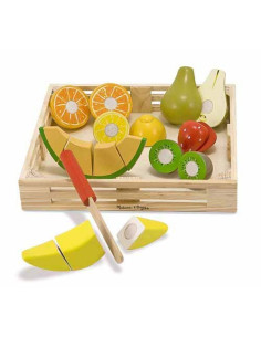 MD4021,Set fructe lemn pentru taiat - Melissa & Doug 2