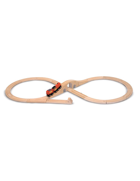 MD0703,Tren lemn si Circuit 8 Melissa and Doug MD0703,Tren lemn si Circuit 8 Melissa and Doug