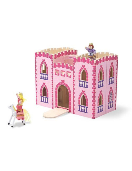 MD3708,Melissa and Doug - Castel din lemn pliabil