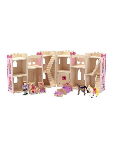 MD3708,Melissa and Doug - Castel din lemn pliabil