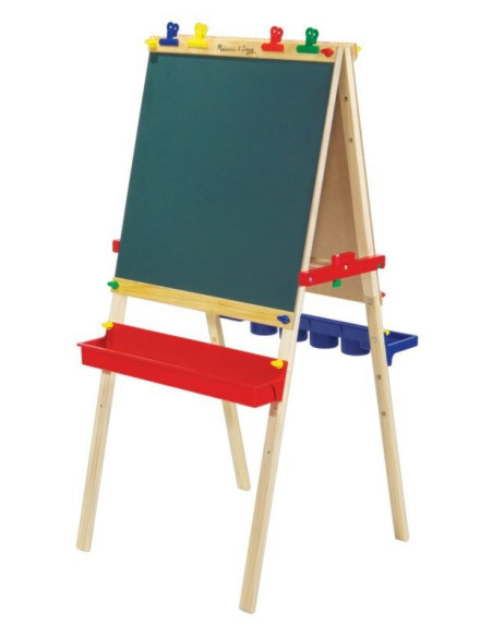 MD1282,Tabla de scris reglabila Sevalet lemn Melissa and Doug MD1282,Tabla de scris reglabila Sevalet lemn Melissa and Doug
