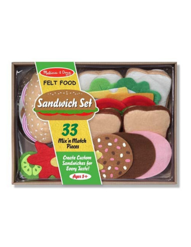 MD3954,Melissa & Doug - Set de joaca Sandwich