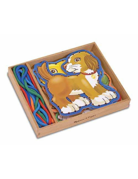 MD3782,Joc cu sireturi Animale de companie Melissa and Doug