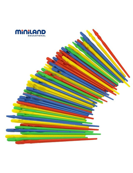 ML31769,Set ace mari pentru insirat Miniland 100 buc