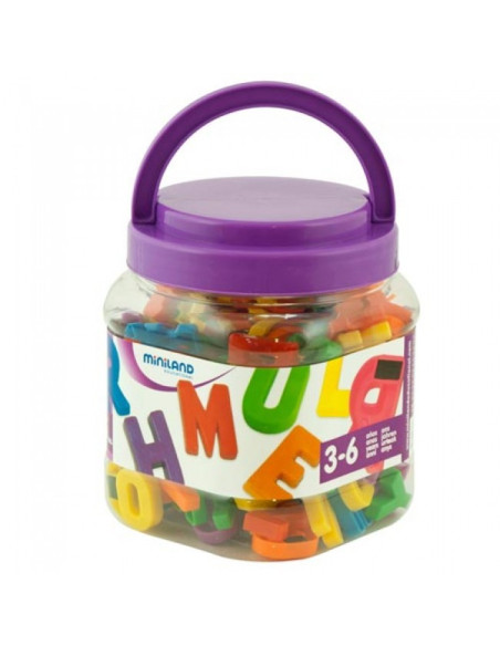 ML97911,Litere mari magnetice Miniland 155 buc ML97911,Litere mari magnetice Miniland 155 buc