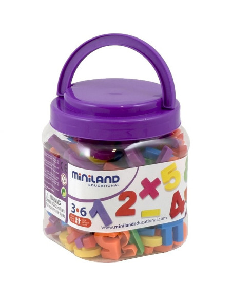 ML97915,Numere magnetice Miniland 162 buc ML97915,Numere magnetice Miniland 162 buc