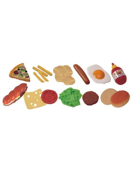 ML30585,Jucarii Fast-Food Miniland 19 buc