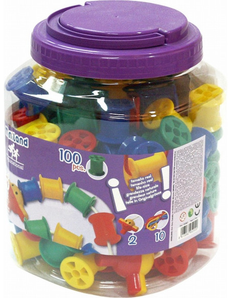 ML95202,Joc de indemanare cu bobine Miniland ML95202,Joc de indemanare cu bobine Miniland