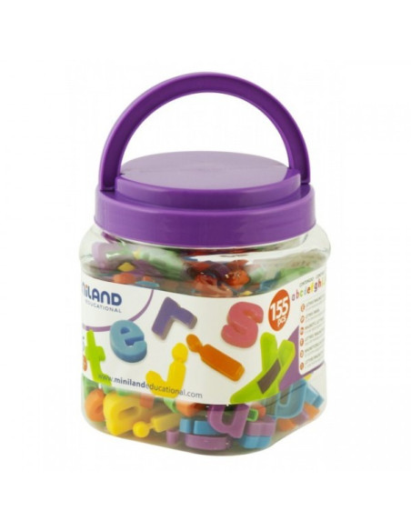 ML97913,Litere mici magnetice Miniland 155 buc