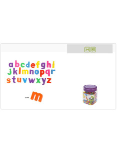 ML97913,Litere mici magnetice Miniland 155 buc 2